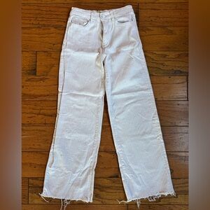 DL1961 Girls Lily Wide Leg Denim Striped Pants